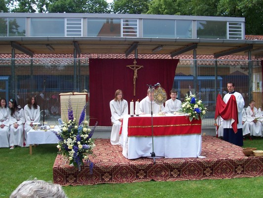 Fronleichnam 2007, Blick auf den Altar