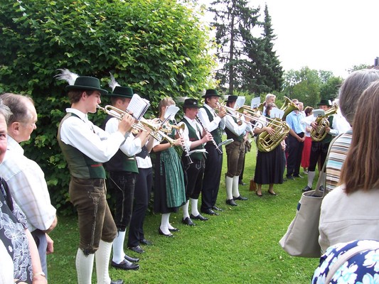 Bläsergruppe von links fotografiert