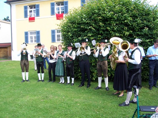 Bläsergruppe von rechts fotografiert